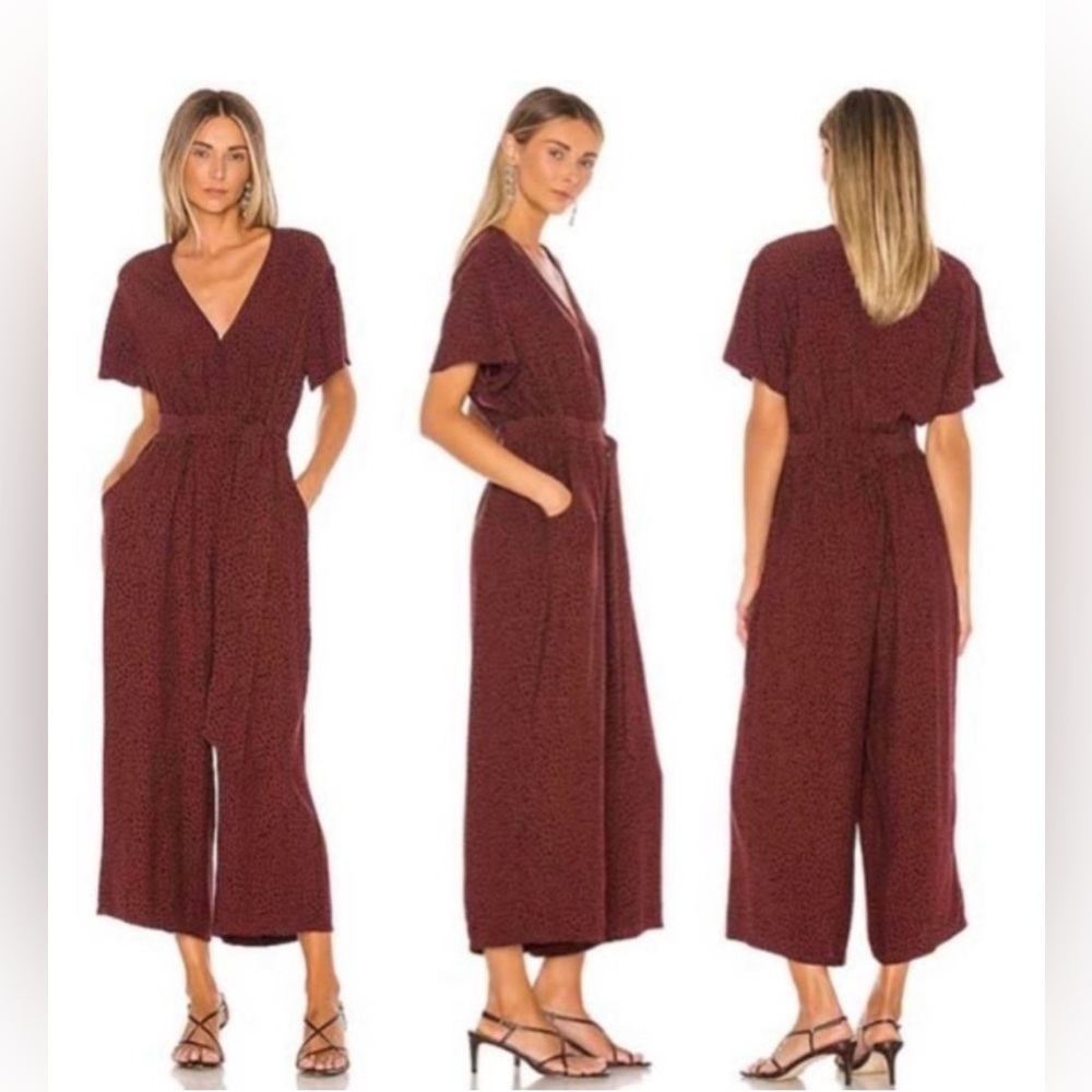 Rails Jet Jumpsuit in Rust with Self-Tie Belt